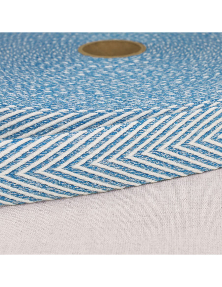 Chevron geweven riem - Blauw