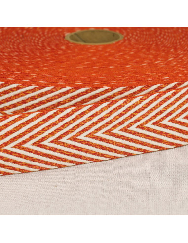 Chevron geweven riem - Oranje