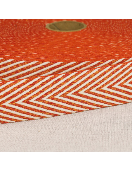 Chevron geweven riem - Oranje