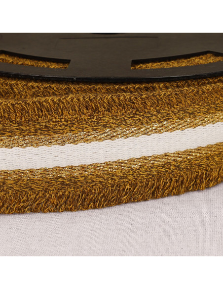 Lurex franje band - Oker
