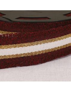 Lurex franje band - Bordeaux