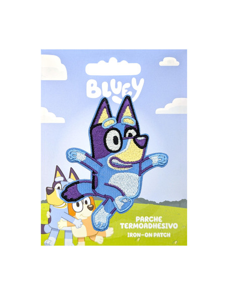 Geborduurd embleem Bluey - Gelukkig