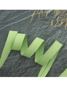 Biasband van polycotton - Lichtgroen