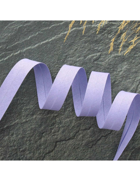 Biasband van polycotton - Periwinkle