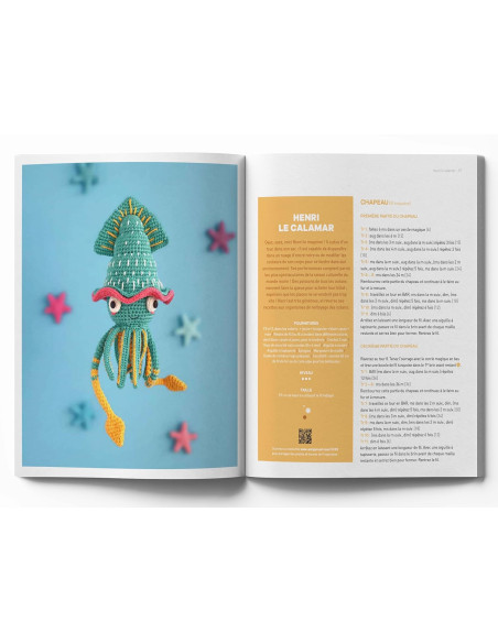 Boek over mariene amigurumi's