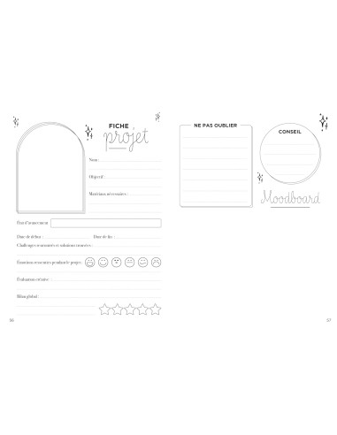 Boek mijn creatieve projectnotitieboekje