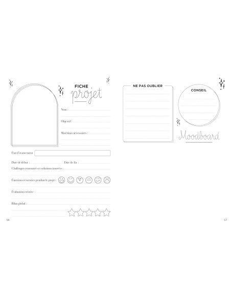 Boek mijn creatieve projectnotitieboekje