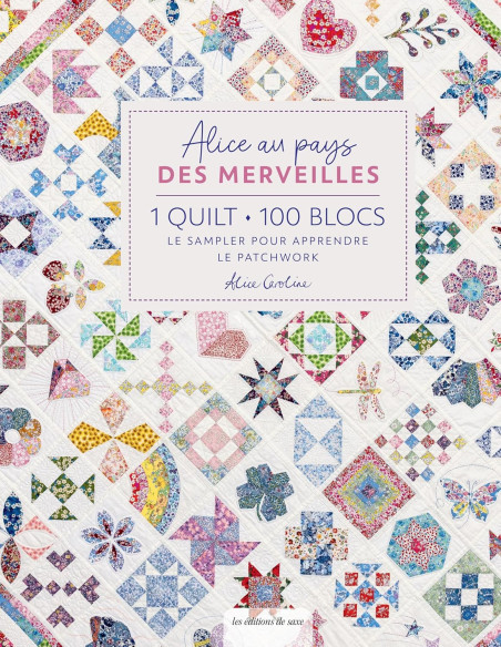 Boek 1 quilt, 100 blokken - Alice in Wonderland