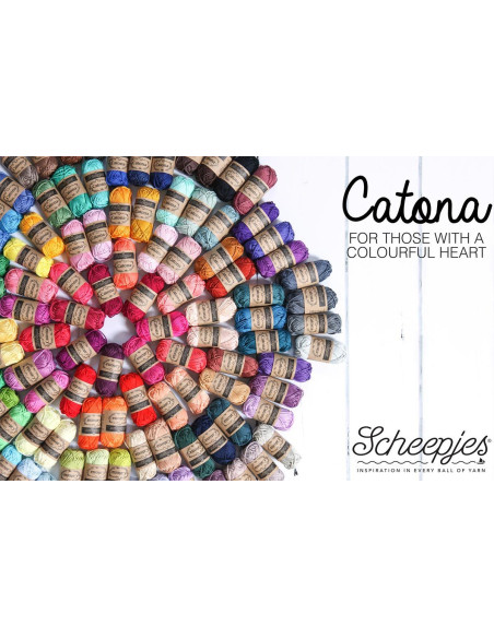 Set van 109 mini bolletjes Scheepjes Catona Colour Pack