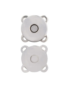 Magnetische drukknopen 18 mm om te naaien - Zilver 2