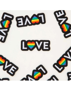 Strijkembleem Love Pride