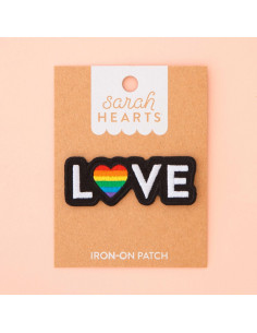 Strijkembleem Love Pride 2