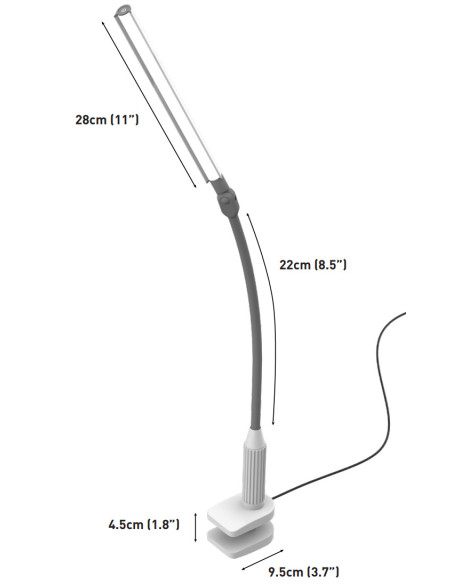 Klemlamp UnoPro Daylight