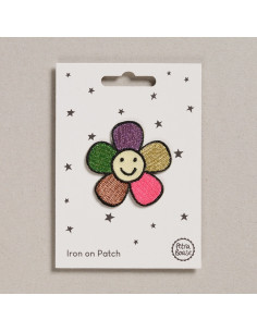 Strijkpatch - Happy flower