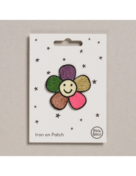 Strijkpatch - Happy flower