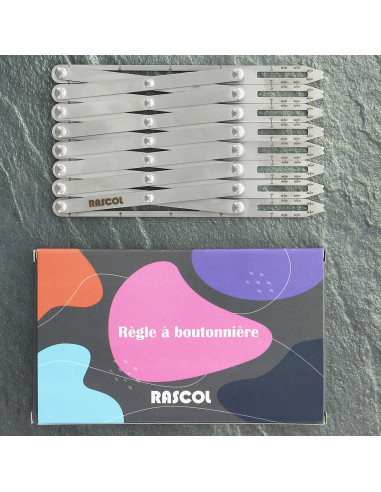 Meetlat voor metalen knoopsgaten premium Rascol