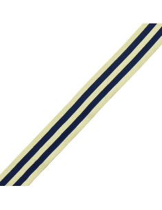 Metalen galonstrepen - Marineblauw en goud 2