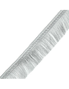 Lurex franje 50 mm - Zilver