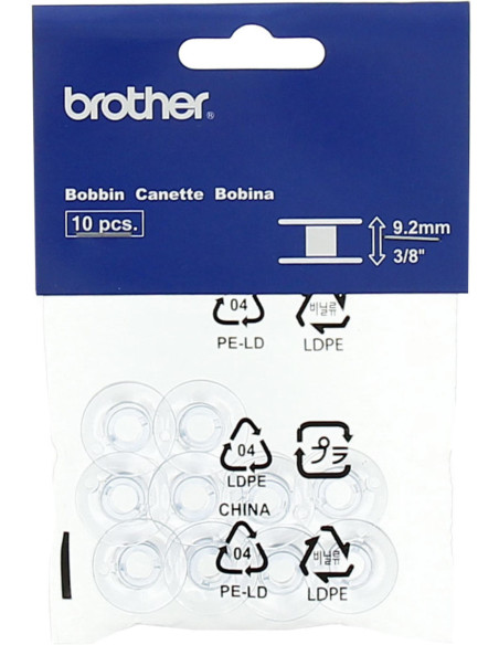 Originele Brother spoelen 9,2 mm voor naaimachines