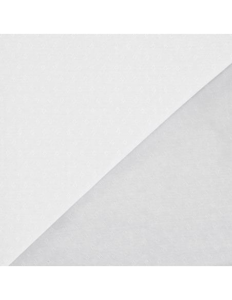 Pointelle gebreide jersey stof - Wit