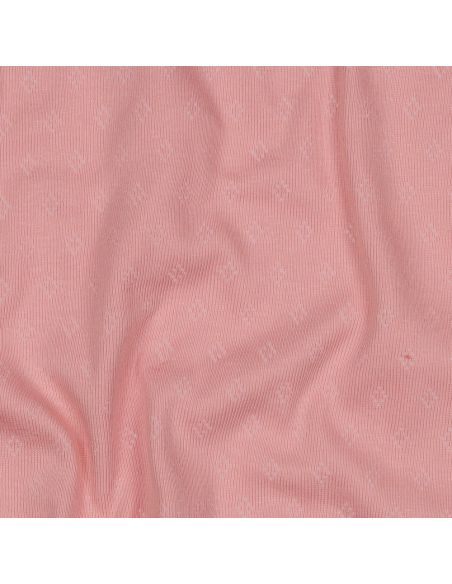 Pointelle gebreide jersey stof - Roze