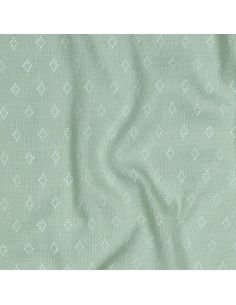 Pointelle gebreide jersey stof - Mintgroen