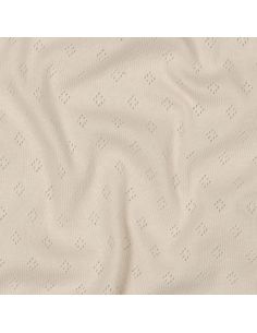 Pointelle gebreide jersey stof - Beige