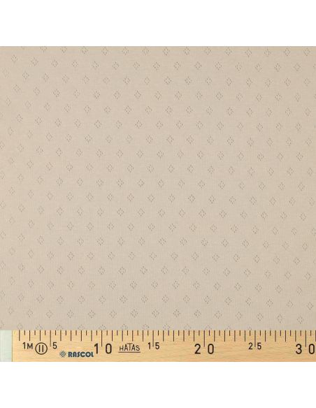 Pointelle gebreide jersey stof - Beige