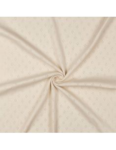 Pointelle gebreide jersey stof - Beige 2