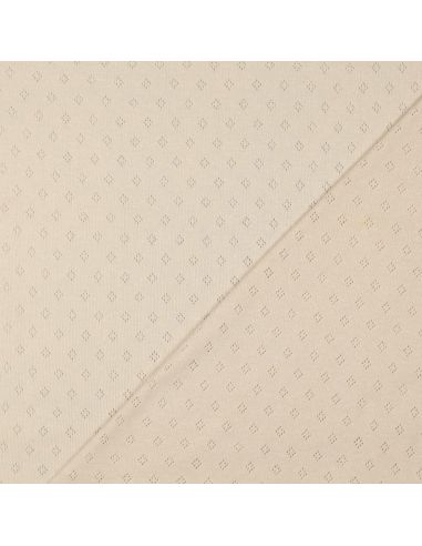 Pointelle gebreide jersey stof - Beige