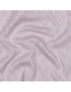 Pointelle gebreide jersey stof - Lila