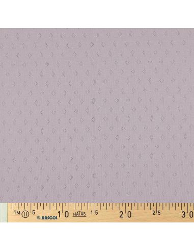 Pointelle gebreide jersey stof - Lila