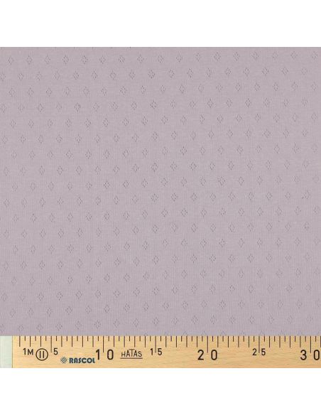 Pointelle gebreide jersey stof - Lila