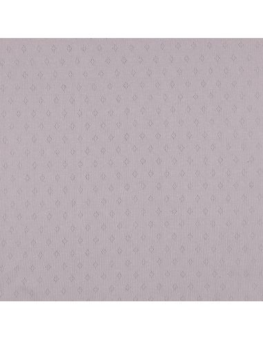 Pointelle gebreide jersey stof - Lila
