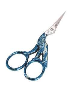 Premax borduurschaar ooievaar 9 cm - Blauw