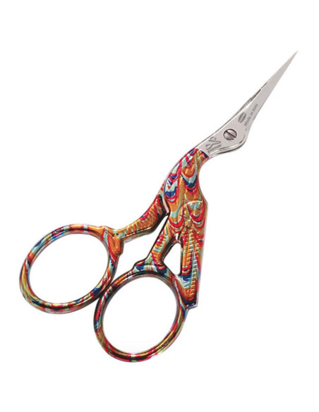 Premax borduurschaar ooievaar 9 cm - Multicolor