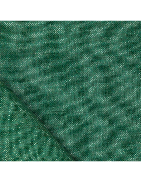 Lurex jute stof - Groen