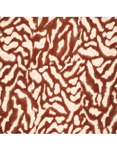 Stretch viscose satijnstof - Dierlijk