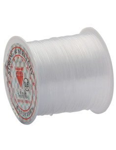 Plastic kralendraad 0,6 mm - Transparant