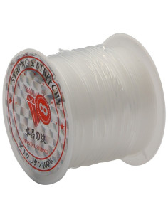 Plastic kralendraad 0,80 mm - Transparant