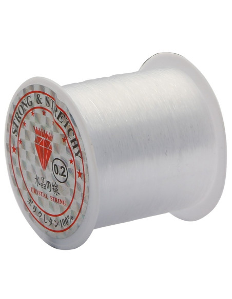 Plastic pareldraad 0,20 mm - Transparant
