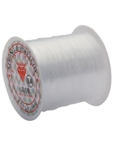 Plastic kralendraad 0,40 mm - Transparant