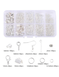 710-delige set voor het maken van sieraden - Zilver