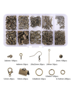 710-delige set voor het maken van sieraden - Brons
