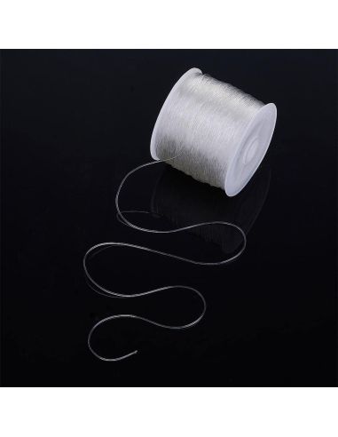 Elastisch draad voor kralen 0,50 mm - Transparant
