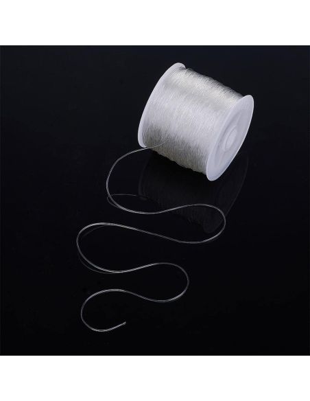 Elastisch draad voor kralen 0,50 mm - Transparant