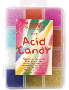 Set van 12 kleuren rocailles kralen van 2 mm - Acid Candy