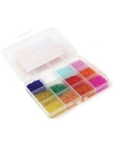 Set van 12 kleuren rocailles kralen van 2 mm - Acid Candy 2