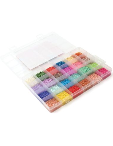 Set van 24 kleuren rocailles kralen van 2 mm - Rainbow Gelato