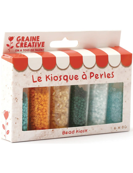 De parelkiosk 6 kleuren rocailles kralen 2 mm - Lagune
